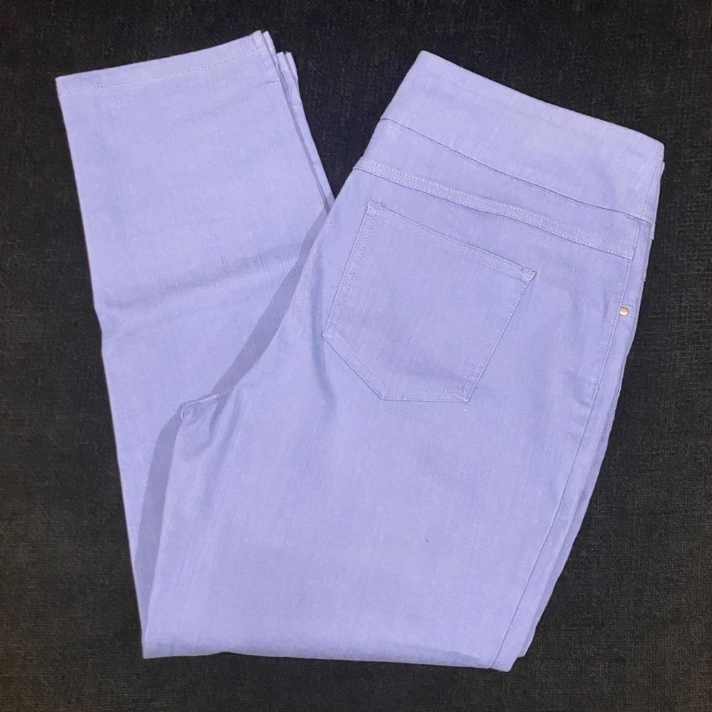 Ruby Rd. Blue Skinny Pants - Picture 2 of 6